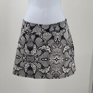 Tranquility ladies skorts black white abstract Size Small pickleball performance